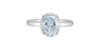 14K White Gold Lab-Grown Diamond Ring
