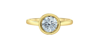 14K Yellow Gold Lab-Grown Diamond Ring