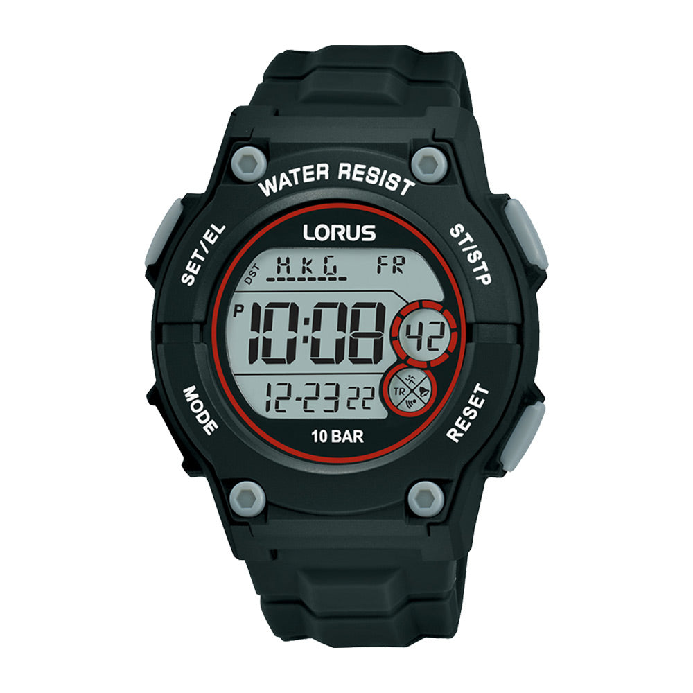 Lorus Black Digits Dial Watch R2329PX9