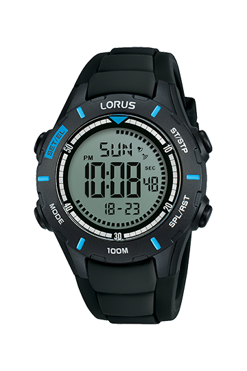 Lorus Black Digits Dial Watch R2367MX9