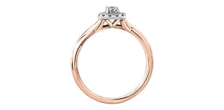 10K Rose Gold 0.30cttw Canadian Diamond Engagement Ring