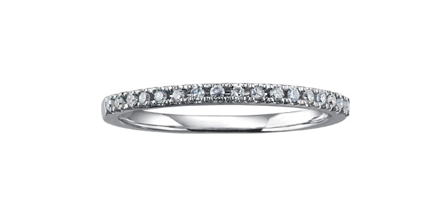 10K White Gold 0.11cttw Diamond Ring