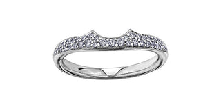 14K White Gold 0.20cttw Diamond Band