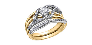 14K Yellow and White Gold 0.50cttw Canadian Diamond Ring