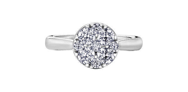 14K White Gold 0.66cttw Diamond Engagement Ring
