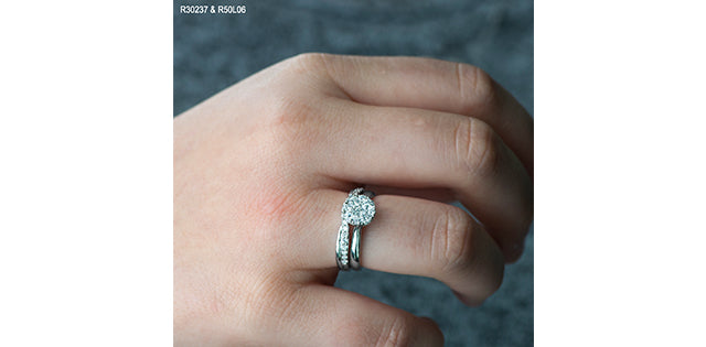 14K White Gold 0.66cttw Diamond Engagement Ring