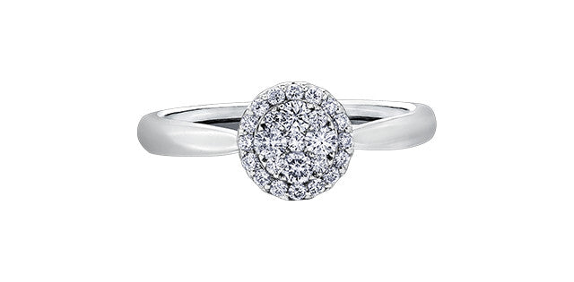 14K White Gold 1.00cttw Diamond Engagement Ring