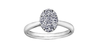10k White Gold 0.73cttw Diamond Ring