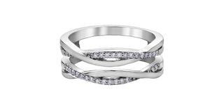 10K White Gold 0.15cttw Diamond Ring
