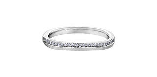 10K White Gold 0.10cttw Diamond Band