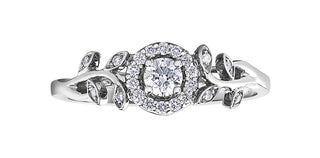 10K White Gold 0.25cttw Canadian Diamond Ring