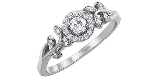 10K White Gold 0.25cttw Canadian Diamond Ring
