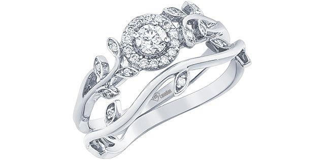 10K White Gold 0.25cttw Canadian Diamond Ring - / 4.5