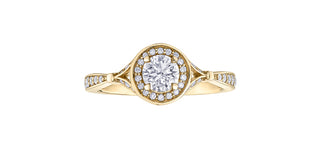 10K Yellow Gold 0.44 ct Canadian Diamond Ring