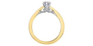 18K Yellow Gold 1.05cttw Round Brilliant Cut Canadian Diamond Engagement Ring