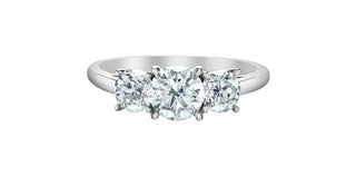 14K White Gold Lab-Grown Diamond Ring