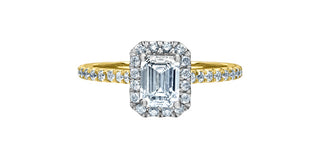 14K Yellow Gold 0.91cttw Lab Grown Diamond Engagement Ring