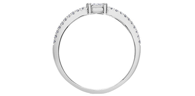 10K White Gold 0.25cttw Diamond Ring