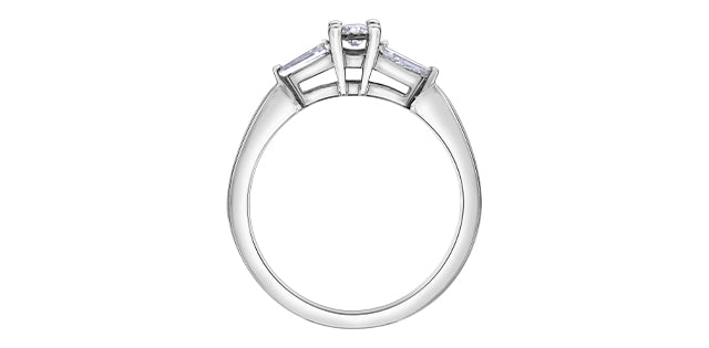 10K White Gold 0.23cttw Diamond Ring