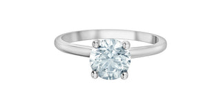 14K White Gold Lab-Grown Diamond Ring
