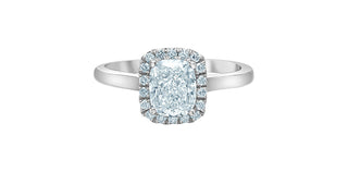 14K White Gold Lab-Grown Diamond Ring