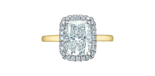 14K Yellow & White Gold Lab-Grown Diamond Ring