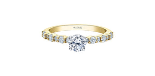 18K Yellow and White Gold Canadian Diamond Ring