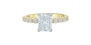 14K/14K Yellow & White Gold Lab-Grown Diamond Ring
