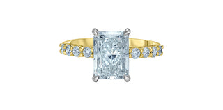 14K Yellow & White Gold Lab-Grown Diamond Ring