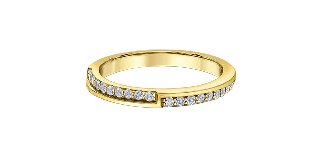 14K Yellow Gold 0.20cttw Diamond Ring