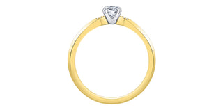 14K Yellow Gold 0.30cttw Canadian Diamond Engagement Ring