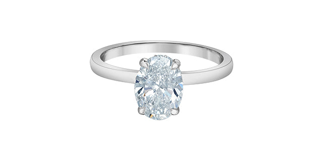 14K White Gold 1.59 ct Lab Grown Diamond Engagement Ring