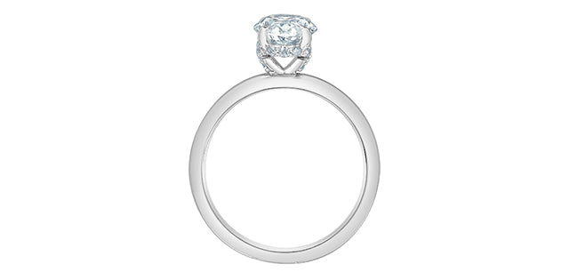 14K White Gold 1.59 ct Lab Grown Diamond Engagement Ring