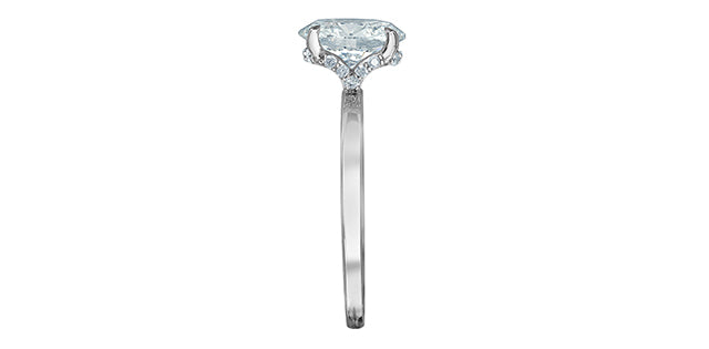 14K White Gold 1.59 ct Lab Grown Diamond Engagement Ring