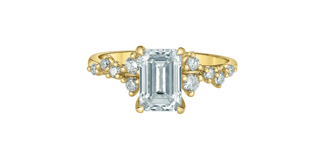 Tracking - 14K Yellow Gold 1.58cttw Lab Grown Diamond Ring