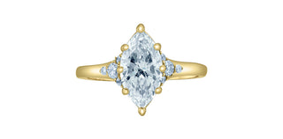 14K Yellow Gold Lab-Grown Diamond Ring