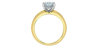14K Gold Lab Grown 2.09cttw Round Cut Diamond Engagement Ring