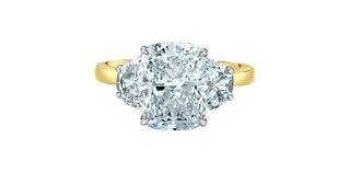 14K Yellow & White Gold Lab-Grown Diamond Ring