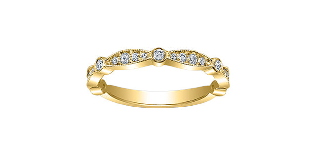 10K Yellow Gold 0.25cttw Diamond Ring