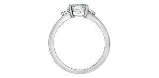 14K White Gold 1.10cttw Lab Grown Canadian Diamond Ring