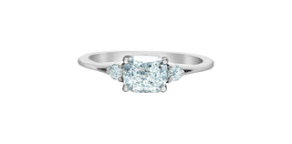 14K White Gold Lab-Grown Diamond Ring