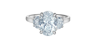 14K White Gold Lab-Grown Diamond Ring