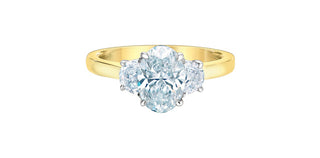 14K/14K Yellow & White Gold Lab-Grown Diamond Ring