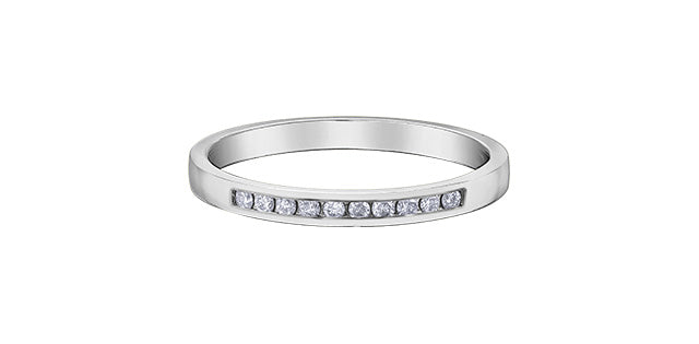 10K White Gold 0.10cttw Diamond Ring