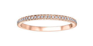 10K Rose Gold 0.15cttw Diamond Pave Ring