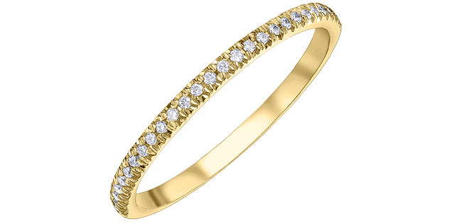 10K Yellow Gold 0.15cttw Diamond Anniversary Ring / Band