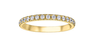 10K/14K Yellow Gold Pave Diamond Band