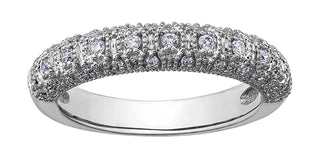 14K White Gold 0.20cttw Diamond Band