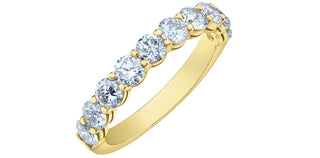 14K Yellow Gold 1.50cttw Lab Grown Diamond Band