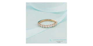 14K Yellow Gold 0.75cttw Lab Grown Diamond Band
